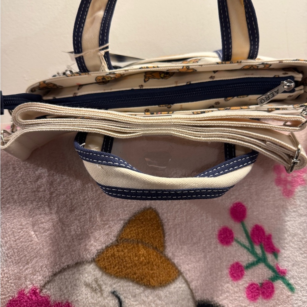 Aeropostale Aero Golden Retriever tote crossbody purse BNWT - Picture 5 of 7